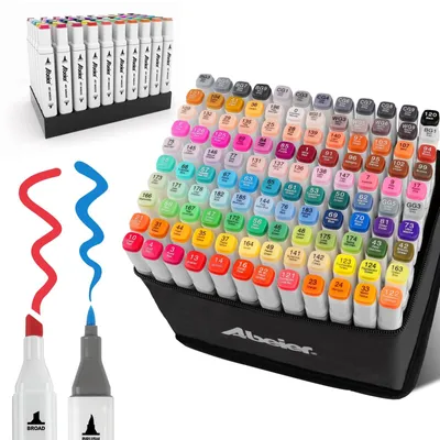 Immagine prodotto di Solidchoice - Set di pennarelli a base alcolica con 120 colori