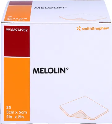 Zdjęcie produktu dla MELOLIN 5X5 WUNDAUFLAGE STERIL, 25 kompresów