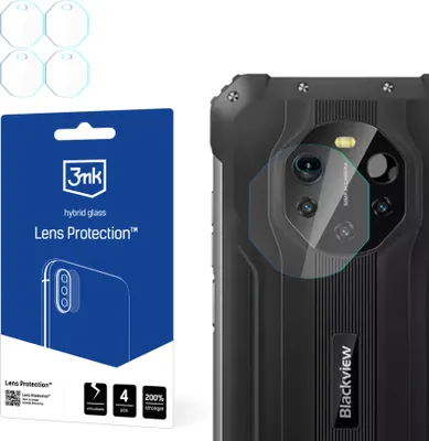 Produktbild von 3mk Hybridglas Lens Protection für Blackview BL8800 Kamera Objektiv Kameralinse 0,16mm 6H (4 Stück)