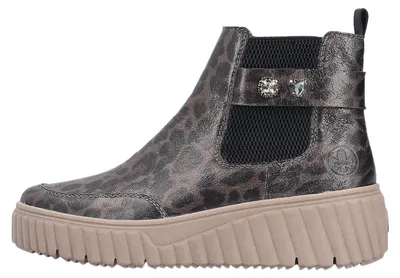 Image de Rieker Damen Chelsea Boots Leopard/Grau