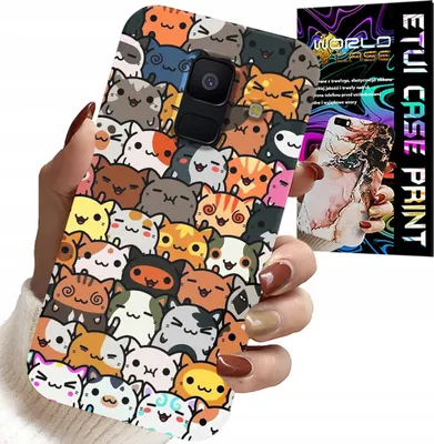 Zdjęcie produktu dla Etui Do Samsung A6 2018 - Plecki W Słodkie Kotki, Koty, Obudowa