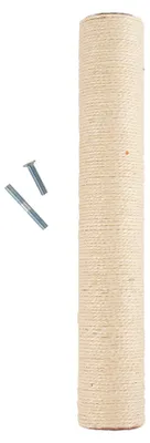 Imagen del producto de Poste de repuesto para rascador de sisal, diámetro 7 cm x altura 40 cm, con tornillos, para gatos