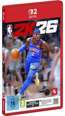 Produktbild von Take-Two Interactive NBA 2K26, Nintendo Switch 2, Nintendo Switch 2, Multiplayer-Modus, E (Jeder), Physische Medien