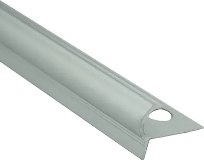 Produktbild von Alu Stufenprofil Fliesenschiene Profil Treppe Schiene matt L270cm H10mm silber