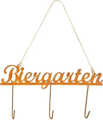 Produktbild von Dekohänger - Biergarten - aus Metall - ca. 30 x 2,5 x 15 cm