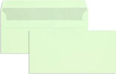 Produktbild von Briefumschläge DINlang 80g/qm selbstklebend VE=1000 Stück grün