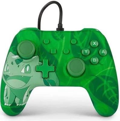 Image de PowerA Bulbasaur Overgrow Green, vícebarevný USB gamepad Analog / Digital Nintendo Switch