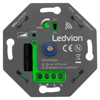 Produktbild von Ledvion Smart LED Dimmer Schalter 250W 240V ohne Abdeckrahmen dimmbar
