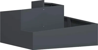 Obrázok produktu pre Záhradný kvetináč Antracit 80 x 80 x 50 cm