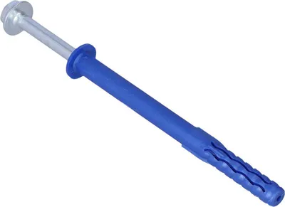 Zdjęcie produktu dla Kołki ramowe FFS – poliamid, krótka strefa rozprężania, z kołnierzem 10x120 mm, śruba sześciokątna, opakowanie 25 sztuk.