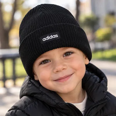 Zdjęcie produktu dla Czapka dziecięca zimowa adidas Linear Beanie Cuff KG0057 uni 52–54 cm