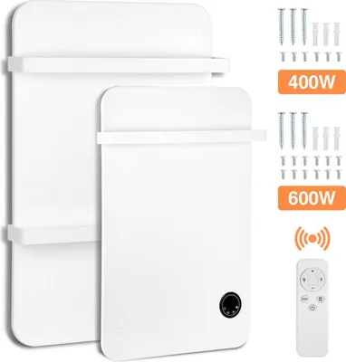 Produktbild von Faziango Handtuchtrockner Infrarotheizung 600W - Fernbedienung WiFi Smart App fähig, inkl. für Schlafzimmer, Wohnzimmer, Badezimmer usw.