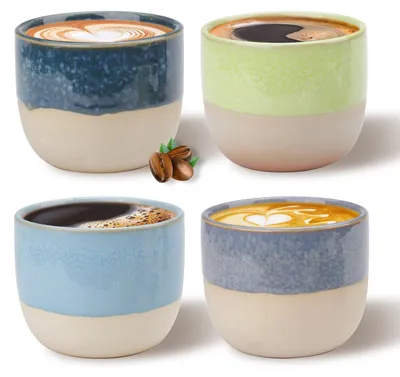 Obrázek produktu pro Omgoods – Sada 4 porcelánových espresových šálků