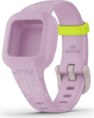 Produktbild von Garmin vivofit jr3 Ersatzarmband Lila Armband mit Blumenmotiv