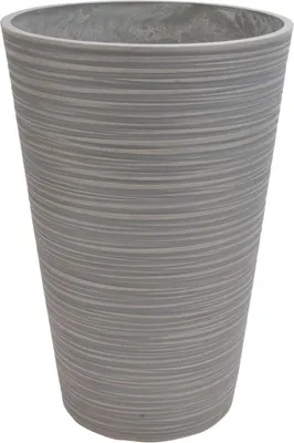 Immagine prodotto di Milani Home - vaso per piante da interno esterno in fibra sintetica, antracite, design slanciato per giardino, terrazzo e ingresso