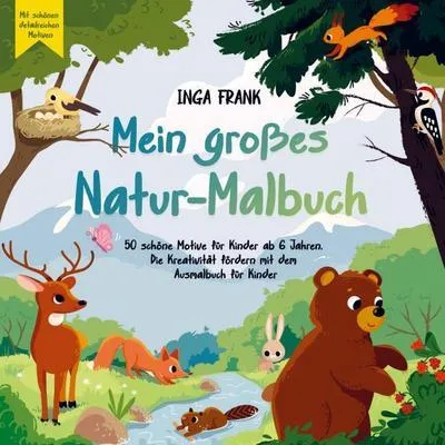 Produktbild von Mein großes Natur-Malbuch