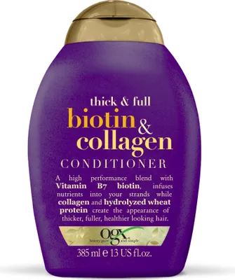 Produktbild von OGX Biotin-Kollagen-Spülung Feines Haar 385ml
