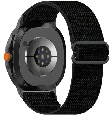 Immagine prodotto di Per Samsung Galaxy Watch 8 / 8 Classic cinturino in nylon elasticizzato etno design nero