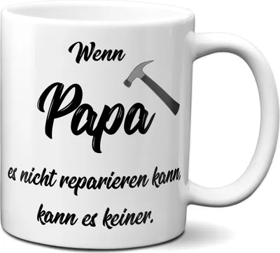 Produktbild von TassenKing Tasse - Wenn Papa es nicht reparieren kann I Papa Tasse Geschenk I Geburtstag Vatertag Geschenkidee für Papa Vater I Lustige Kaffee-Tasse