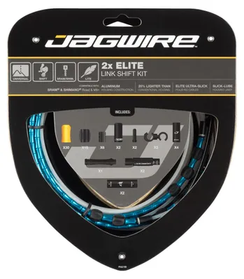 Immagine prodotto di Set cavi cambio Jagwire 2x Elite Link Road & Mountain blu