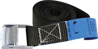 Produktbild von Spanngurt aus Nylon, 25 mm breit, 3 m lang, 250 kg Zugkraft zur Ladungssicherung