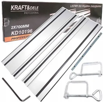 Produktbild von Führungsschiene 1400mm (2x700mm) kompatibel mit Handkreissägen Tauchsägen