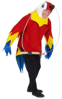 Produktbild von W WIDMANN MILANO Party Fashion - Kostüm Papagei auf der Stange, Overall, Kopfbedeckung, Tierkostüm, Vogel