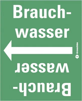 Produktbild von Dreifke® Rohrleitungsband Brauchwasser, praxisbewährt, ab Ø 50mm, grün/weiß, ...