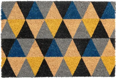 Produktbild von Nicola Spring Kokosfaser-Fußmatte – 60 x 40 cm – geometrisch
