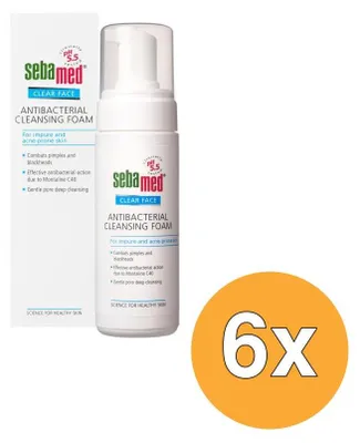 Produktbild von 6x Sebamed Antibakterieller Reinigungsschaum (150 ml)