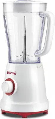 Zdjęcie produktu dla Girmi FR46, Blender stołowy, 1,5 l, Funkcja pulse, Rozgniatacz do lodu, 500 W, Biały, Czerwony