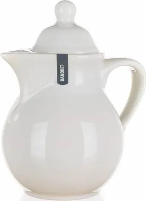 Produktbild von BANQUET Keramik-Teekanne NATURAL Elfenbein 1,25 l
