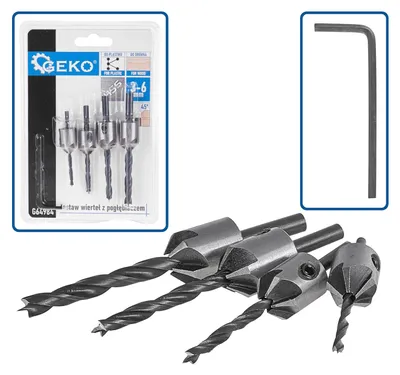 Obrázok produktu pre Sada zápustných vrtákov do dreva 5ks