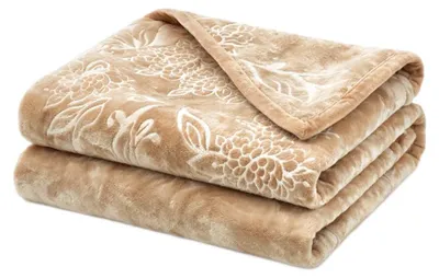 Produktbild von Kuscheldecke 220x240 cm - XXL Decke mit Muster, Beige