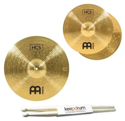 Obrázok produktu pre Sada činelov Meinl HCS: 14-palcový hi-hat, 16-palcový crash, vrátane paličiek na bicie