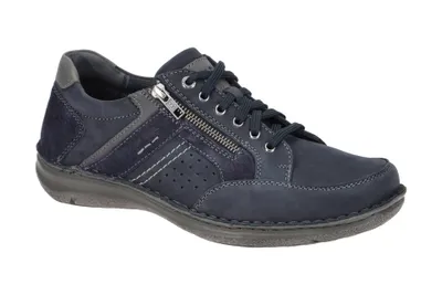 Produktbild von Josef Seibel ANVERS 87 Herrenschuhe - bequeme Schnür Halbschuhe blau NEU