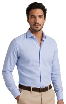 Produktbild von Olymp Level 5 Five Hemd hellblau Body-Fit uni Baumwolle