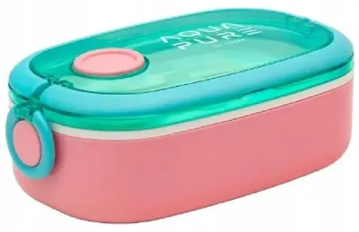 Image de Boîte à petit-déjeuner Aqua Pure + couverts menthe/rose ASTRA - ASTRA papeterie