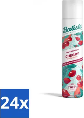 Productafbeelding van Batiste - Kersen - Droogshampoo - Kersenbloesemgeur - Verfrist en geeft volume - 200 ml - Voordeelverpakking - 24 stuks