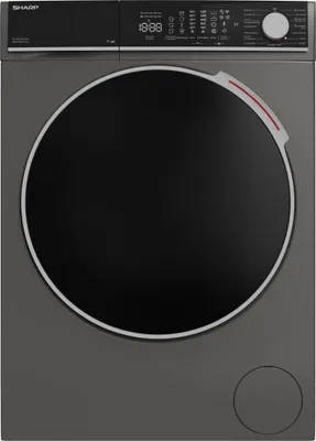 SHARP ES-MFL814CAA-DE Waschmaschine Frontlader | 8 kg | 1400 U/min | Energieklasse A | Inverter Motor | AquaStop | LED-Touchdisplay | Dampf | Microfiber Filter | Espresso Gray