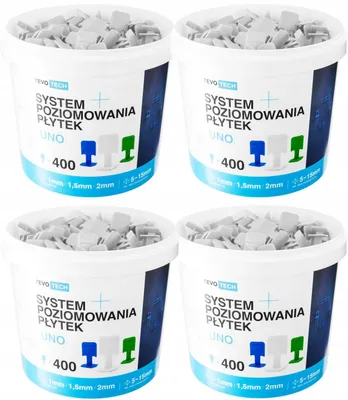 Produktbild von TEVOTECH Fliesen Nivelliersystem Clips 1600 Stück 1,5mm Fugenbreite