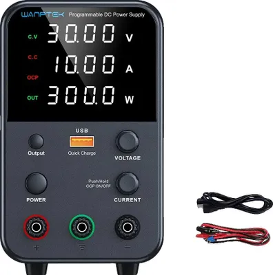 Zdjęcie produktu dla Zasilacz DC, regulowane napięcie, podwójne wejście zasilania, WPS3010H 30V 10A