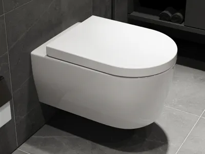 Produktbild von SSWW Design Hänge Wc Wand-WC Spülrandlos Toilette mit Nano Beschichtgung inkl. Wc Sitz mit Softclose Absenkautomatik + Abnehmbar 49cm