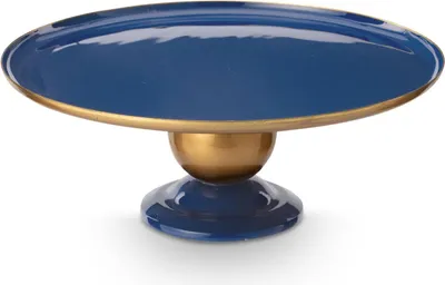 Produktbild von Pip Studio Tray Metal Sphere Navy-Gold 32x12.5cm