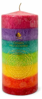 Produktbild von Chakra Kerze für Harmonie und Balance, 7 Farben, bis zu 60h Brenndauer