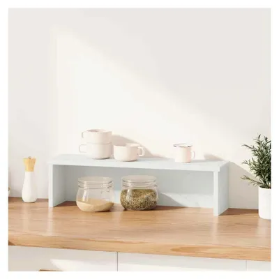 Produktbild von Stapelbares Küchenregal weiß 50x15x16cm aus Holzwerkstoff