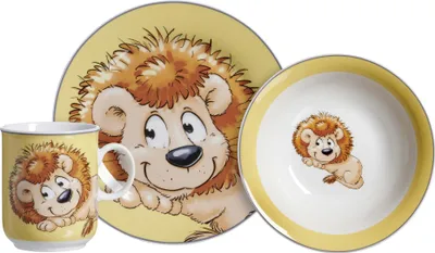 Produktbild von Ritzenhoff & Breker Happy Zoo Leo 3-tlg. KINDERSET