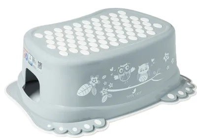 Produktbild von Eule Tritthocker grau