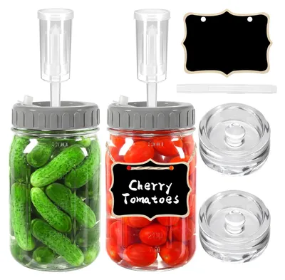 Produktbild von Set mit 2 Fermentationsgläsern mit Luftschleusen