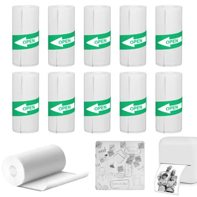 Obrázok produktu pre Termopapierové rolky – 10 roliek, 57 x 25 mm, samolepiace